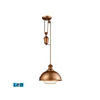 Suspendu LED ELK Home Farmhouse 65061-1-LED 9.5W 1 lumière cuivre bellwether