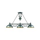 Chandelier linéaire ELK Home Farmhouse 65163-3 300W 3 lumières zinc patiné