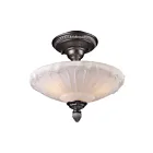 Plafoneir semi encastré ELK Home Restoration 66092-3 225W 3 lumières argent foncé