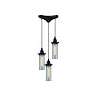 Suspendu multiple ELK Home Fulton Configurable 66326-3 180W 3 lumières bronze huilé