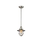 Mini suspendus ELK Home Seaport 66354-1 60W 1 lumière nickel satiné