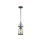 Mini suspendus ELK Home Chadwick 66534-1 100W 1 lumière zinc patiné