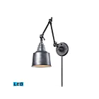 Applique Murale LED ELK Home Insulator Glass 66825-1-LED 9.5W 1 lumière zinc patiné