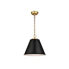 Suspendu ELK Home Vellus 68164-1 60W 1 lumière noir mat