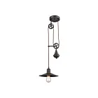 Mini suspendus ELK Home Spindle Wheel 69083-1 60W 1 lumière bronze huilé
