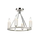 Plafoneir semi encastré ELK Home White Stone 69345-4 240W 4 lumières nickel poli
