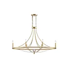 ELK Home 69486-6 Noura 360W 6-Lumières Or Champagne Lustre
