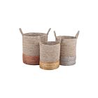 Paniers Archipelago - lot de 3 ELK Home 7011-001-S3 naturel