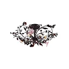 Plafoneir semi encastré ELK Home Cristallo Fiore 7046-3 180W 3 lumières rouille profonde