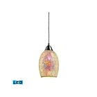 Suspendu multiple à LED ELK Home Avalon Configurable 73041-1-LED 9.5W 1 lumière nickel satiné