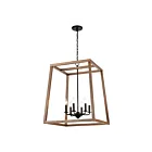 ELK Home 81416-6 Barrow 360W 6-Lumières Noir mat Lustre
