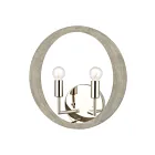 Applique murale ELK Home Retro Rings 82064-2 120W 2 lumières hêtre sablonneux