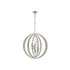 ELK Home 82067-6 Retro Rings 360W 6-Lumières Sandy Beechwood Lustre