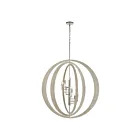 ELK Home 82068-9 Retro Rings 540W 9-Lumières Sandy Beechwood Lustre