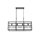Chandelier linéaire ELK Home Solace 82077-4 240W 4 lumières noir mat