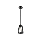 Mini suspendus ELK Home Open Louvers 82114-1 60W 1 lumière noir mat