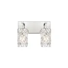 Lumière vanité ELK Home Forma de Crystal 82191-2 120W 2 lumières chrome poli