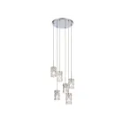 Suspendu ELK Home Forma de Crystal 82198-6 360W 6 lumières chrome poli