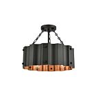 Plafoneir semi encastré ELK Home Clausten 89076-3 300W 3 lumières noir