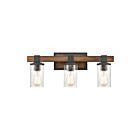 Lumière vanité ELK Home Crenshaw 89132-3 180W 3 lumières noir en détresse