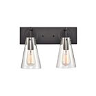 Lumière vanité ELK Home Gabby 89341-2 120W 2 lumières noir mat