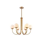 ELK Home 89678-6 Caroline 360W 6-Lumières Or brossé Lustre