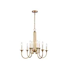 ELK Home 89726-8 Cecil 480W 8-Lumières Nickel poli Lustre