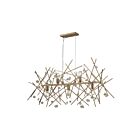 Chandelier linéaire ELK Home Massive Impact D3557 300W 5 lumières or antique