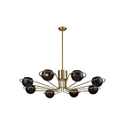 ELK Home D3875 Scarab 480W 8-Lumières Laiton satiné Lustre