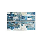 Art mural Blue Apparent - lot de 2 ELK Home H0016-8141-S2 bleu