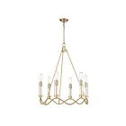 ELK Home H0018-8564 Celsius 360W 6-Lumières Laiton satiné Lustre