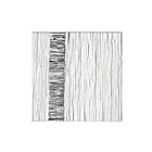 Art mural dimensionnel Stripe Wood ELK Home H0036-9737 blanc