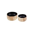 Bols Weller - lot de 2 ELK Home H0077-9825-S2 naturel