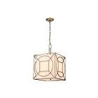 Suspendu ELK Home Shaftsbury Square H018-7250 180W 3 lumières argent ancien