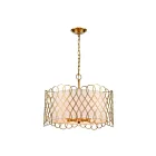 Suspendu ELK Home Harp Lane H018-7251 240W 4 lumières laiton satiné