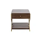 Table d'appoint Guilford ELK Home H0805-9907 acajou