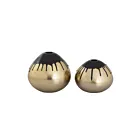 Vases Abbott - lot de 2 ELK Home H0807-9269-S2 laiton
