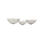 Paniers Shore Weave - lot de 3 ELK Home H0807-9794-S3 nickel