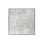 Art mural abstrait Whiten I ELK Home S0016-9828 blanc