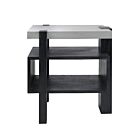 Table d'appoint Riviera ELK Home S0075-9875 échec et mat noir