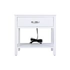 Table d'appoint Ramsay ELK Home S0115-7463 grain de bois blanc