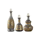 Bouteilles Kemal - lot de 3 ELK Home S0807-8757-S3 argent ancien