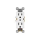 Prise duplex avec mise à la terre automatique de qualité résidentielle 15 A Enerlites 61580-W