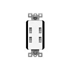 Chargeur USB à 4 ports Enerlites 62000-4USB58-W