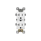 Prise duplex inviolable et résistante aux intempéries 20 A de qualité commerciale Enerlites 62040-TWR-W