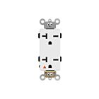Prise duplex pour décorateur de sol isolé Enerlites 62050-IG-W