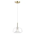 ET2 Lighting E10042-18SBR Deuce 1-Lumière 4W Laiton satiné Suspendu