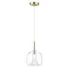 ET2 Lighting E10044-18SBR Deuce 1-Lumière 4W Laiton satiné Suspendu