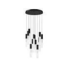 ET2 Lighting E11019-144BK Reeds 12-Lumières 60W Noir Suspendu