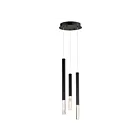ET2 Lighting E11023-95BK Diaphane 3-Lumières 15W Noir Suspendu